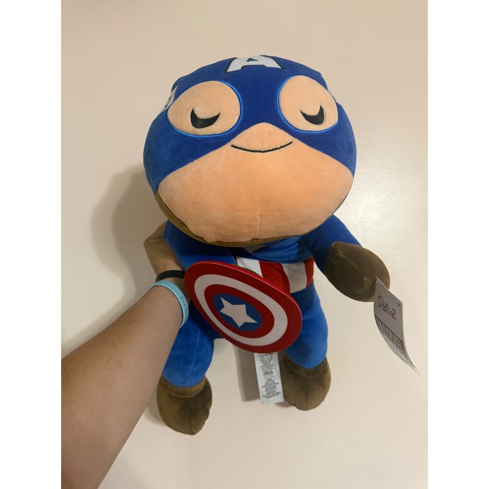 Disney Store Marvel Captain America Cuddleez Large Plush Pillow Superhero New